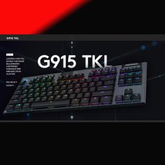 Logitech G G915 Tkl  RGB İngilizce Q Kablosuz Oyuncu Klavyesi