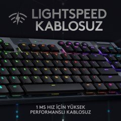 Logitech G G915 Lightspeed RGB  Oyuncu Klavyesi Tam Boyutlu İngilizce Q Kablosuz