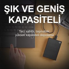 Seagate One Touch 2TB,USB 3.0 Taşınabilir Disk Siyah (STKB2000400)