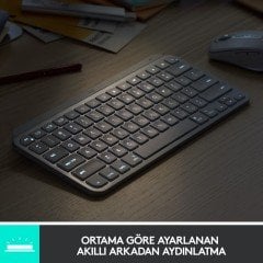 Logitech Mx Keys Mini Minimalist Kablosuz Aydınlatmalı Türkçe