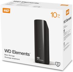 WD Elements 10TB 3.5'' USB 3.0 Taşınabilir Disk (WDBWLG0100HBK-EESN)