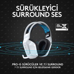 Logitech G G733 K/DA LIGHTSPEED RGB Kablosuz 7.1 Surround Ses Oyuncu Kulaklığı