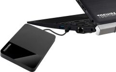 Toshiba 4TB Canvio Ready - SuperSpeed USB 3.2 taşınabilir harici 2,5 inç sabit disk, siyah (HDTP340EK3CA)