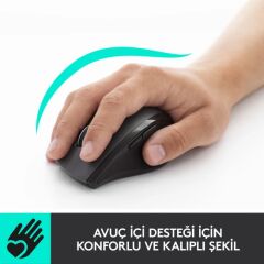Logitech M705 Marathon 1.000 DPI Kablosuz Mouse - Siyah