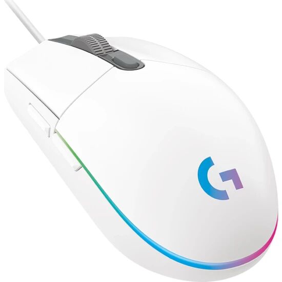Logitech G203 Lightsync Mouse Beyaz 910-005797