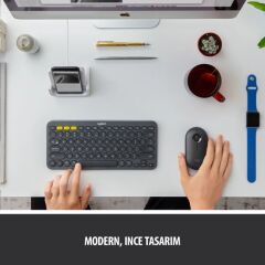 Logitech M350 Pebble Sessiz Kablosuz Kompakt Mouse - Siyah