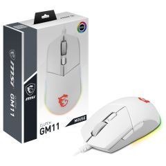 Msi Gg Clutch GM11 White Gaming Mouse 5.000 Dpi Optik Rgb LED Oyuncu Faresi Beyaz