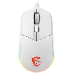 Msi Gg Clutch GM11 White Gaming Mouse 5.000 Dpi Optik Rgb LED Oyuncu Faresi Beyaz