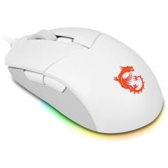 Msi Gg Clutch GM11 White Gaming Mouse 5.000 Dpi Optik Rgb LED Oyuncu Faresi Beyaz