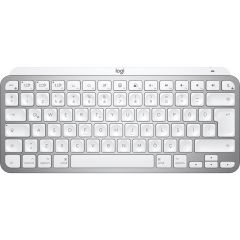 Logitech MX Keys Mini Mac İçin Minimalist Kablosuz Aydınlatmalı İngilizce Q Klavye - Beyaz