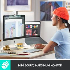 Logitech MX Keys Mini Mac İçin Minimalist Kablosuz Aydınlatmalı İngilizce Q Klavye - Beyaz