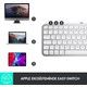 Logitech MX Keys Mini Mac İçin Minimalist Kablosuz Aydınlatmalı İngilizce Q Klavye - Beyaz