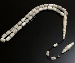sistem püsküllü özel yapım kapsül kesim geyik boynuzu tesbih