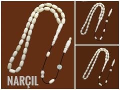3 lü Lot Sistem Püsküllü Kapsül Kesim Usta İşçilikli Narçıl Tesbih