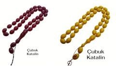 2 Li Lot Beyzi Kesim İşçilikli Çubuk Katalin Tesbihler