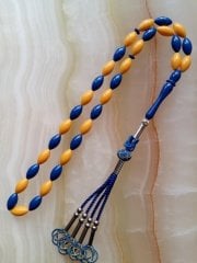 Metal Elişi Kazaz Püsküllü Beyzi Kesim Taraftar Renkli Bilardo Topu Tesbih