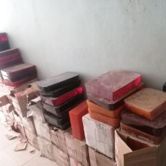 Gümüş Kaplama Alpaka Püsküllü Küre Kesim Sıkma Kehribar Tesbih