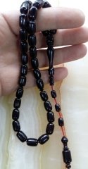 Sistemli Imamesi İşçilikli Kolleksiyonluk özel İşçilikli Atölye Yapımı Kapsül Kesim Ateş Kehribar Tesbih