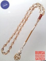 Kazaz Püsküllü Aykırı Renk Sıkma Kehribar Tesbih
