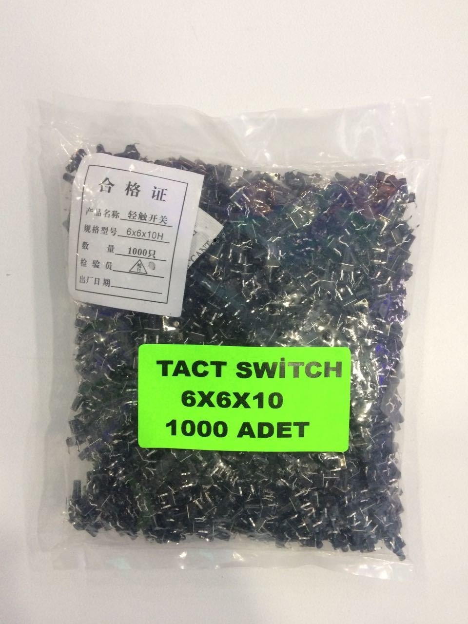 6X6X10 Tact Switch 1000 Adet