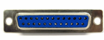 25 Pin Lehim Tipi Dişi D-Sub Konnektör