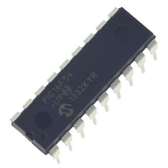 PIC16F54 I/P PDIP-18 8-Bit 20 MHz Mikrodenetleyici Entegre (16F54)