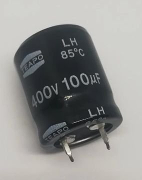 100uF 400V Snap  Elektrolitik Kondansatör 22X25 85C