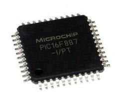 PIC16F887 I/PT SMD TQFP-44 8-Bit 20 MHz Entegre (16F887)