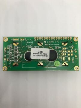 2x16 Lcd Ekran Mavi Pin Üstte Sol MSH1602B-PFH-JT#000