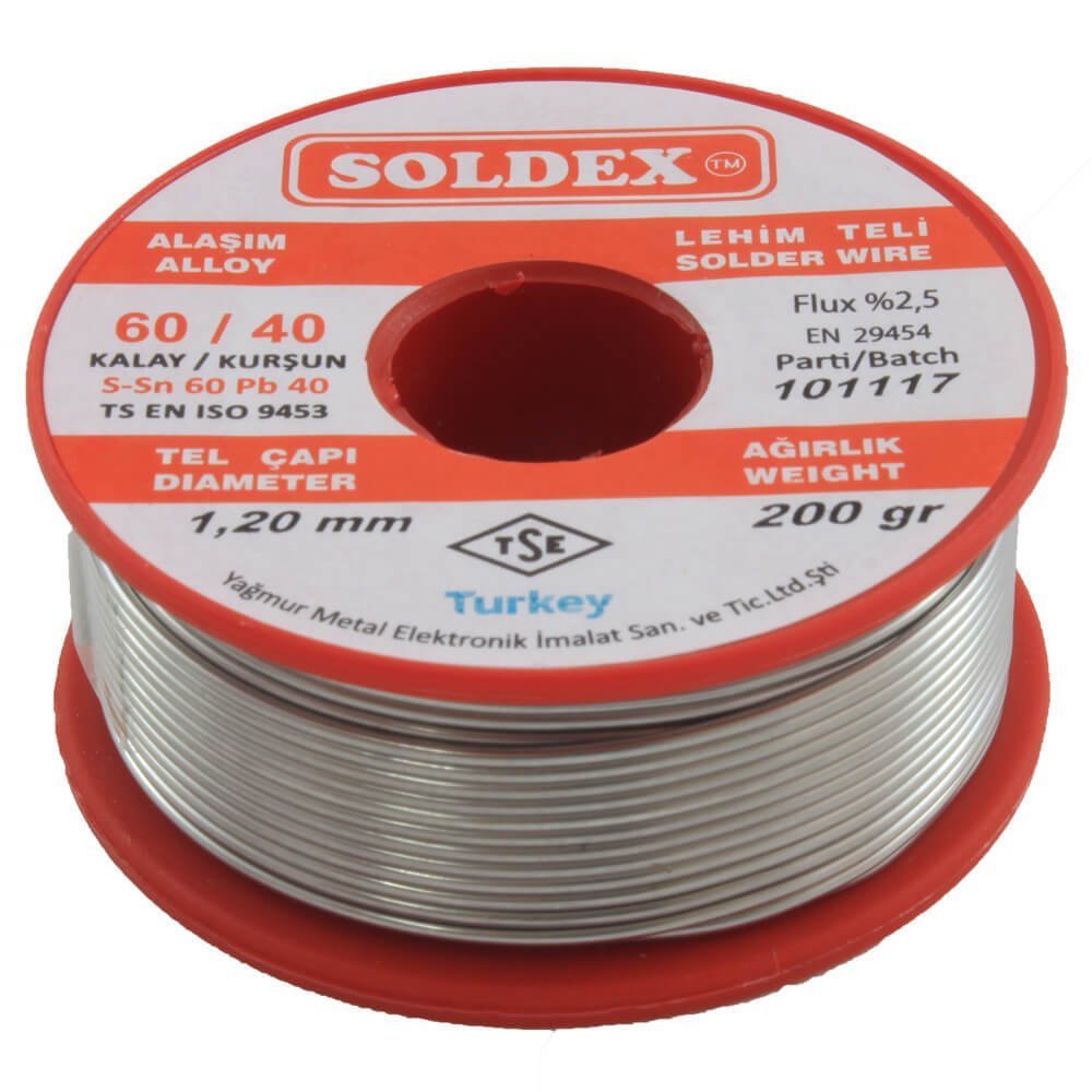 Soldex - 1.2 mm - 200 gr Lehim Teli