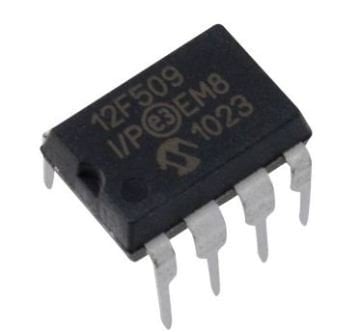 PIC12F509 I/P 8-Bit 4Mhz Mikrodenetleyici DIP8 Entegre (12F509)