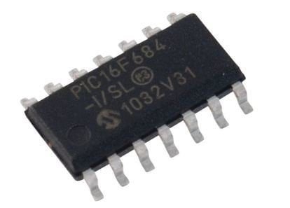 PIC16F684 I/SL SMD SOIC-14 8-Bit 20 MHz Entegre