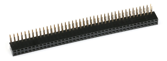 2X40 90 Derece Dişi 2,54mm Pin Header