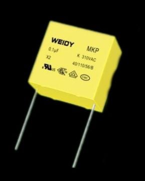 100NF 310V AC MKP RM:15mm Polyester Kondansatör
