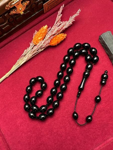 Beyzi Model Sade Erzurum Oltu Taşı Tesbih