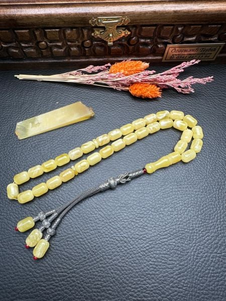 Rus Kaya Kapsül Model Damla Kehribar Tesbih