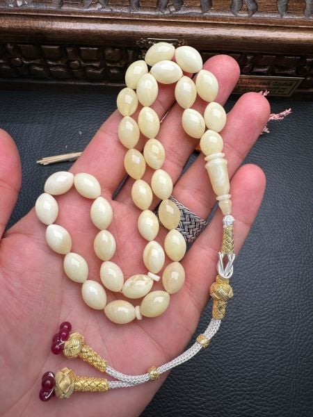 Rus Kaya Beyzi Model Damla Kehribar Tesbih