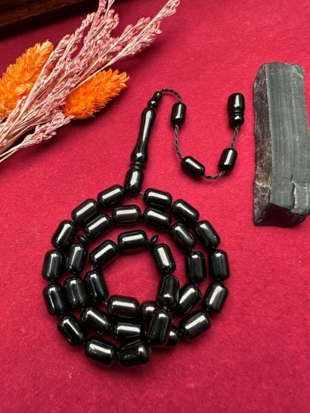 Kapsül Model Sade Erzurum Oltu taşı Tesbih