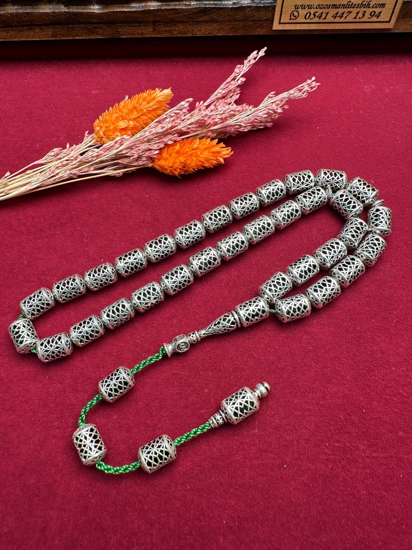 Kapsül Model Özel Tasarım Gümüş Tesbih