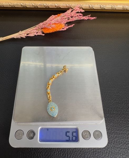 Diamond Model Altın Yaldız Kaplama Gümüş Püskül
