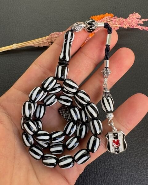 Kapsül Model Çubuk Sıkma Kehribar BJK Taraftar Tesbihi
