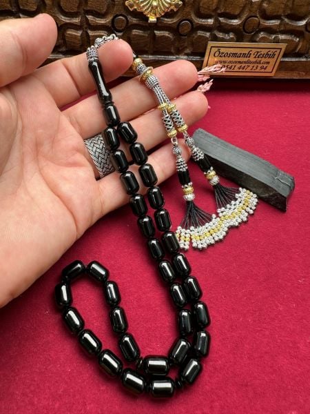 Kapsül Model Sade Erzurum Oltu taşı Tesbih