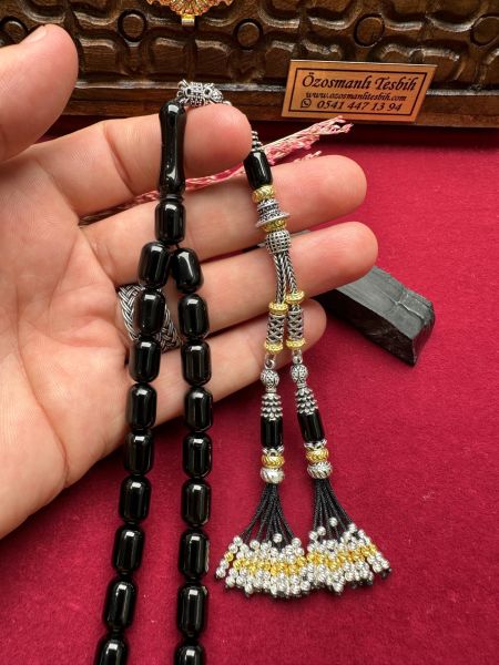Kapsül Model Sade Erzurum Oltu taşı Tesbih