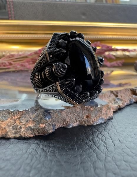 Onix Taşlı Cami Model Gümüş Yüzük
