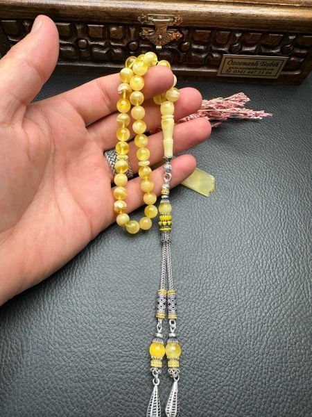 Rus Kaya Damla Kehribar Tesbih