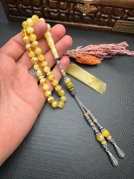 Rus Kaya Damla Kehribar Tesbih