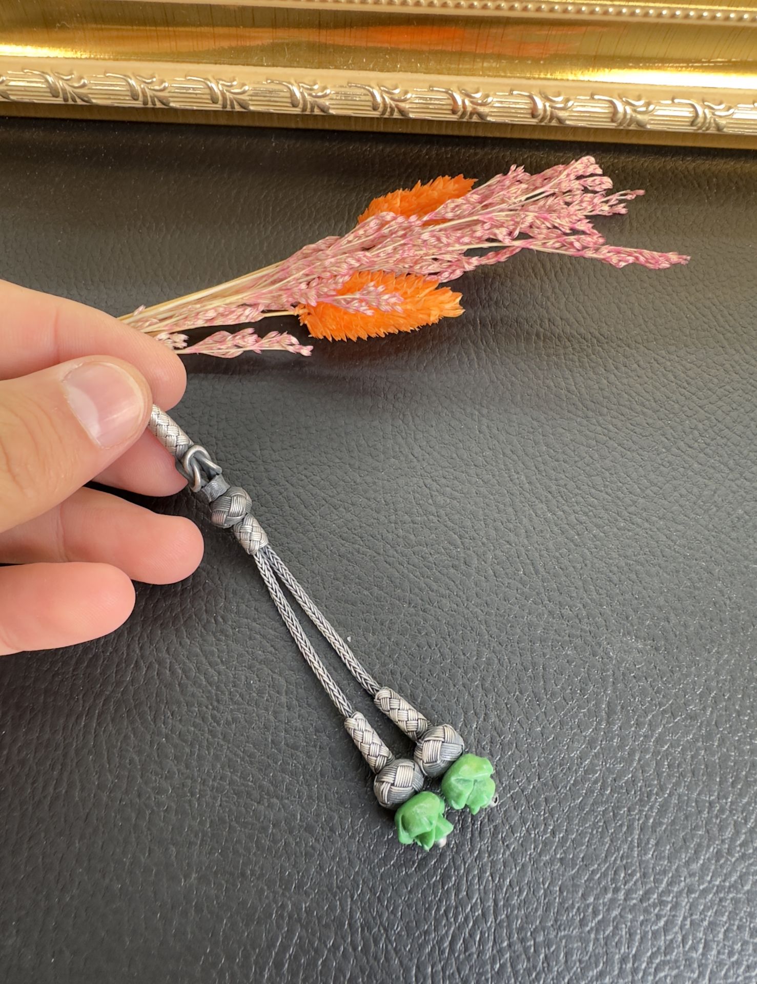 Özel Gül Tasarım İkili Kazaz Püskül