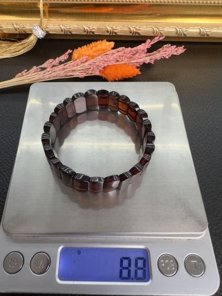 Konyak Renk Rolex Model Damla Kehribar Bileklik