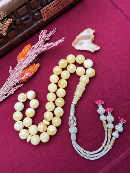 Küre Model Damla Kehribar Tesbih