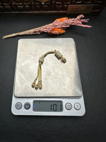 Özel Tasarım Diamond Tasarım Altın Yaldız Kaplama Gümüş Püskül